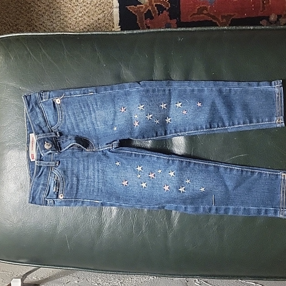 Toddler Girls Levi's Skinny Jeans with Embroidered Stars